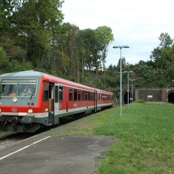Abschied vom VT 628 an der Saar